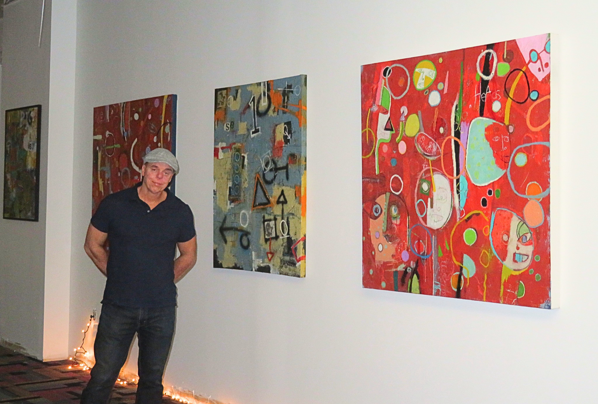 920 studios featured artist original abstract painting for sale by Kansas City abstract artist Tony B, created in his signature modern abstract expressionism and mixed media style. This colorful, uplifting artwork is designed to bring positivity, energy, and emotional connection into any space.